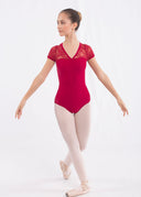 Body con maniche in pizzo