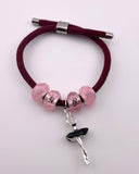 Bracciale con ballerina e cordino colorato – Gioiello danza per ballerine