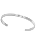 Bracciale rigido “5,6,7,8” in acciaio