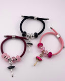 Bracciale con ballerina e cordino colorato – Gioiello danza per ballerine