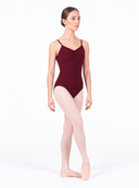 Body Danza Classica Donna con Spalline Sottili e Arricciatura | Abbigliamento Danza