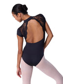 Body Danza Donna Capezio EL107W | Maniche Corte e Zip Frontale