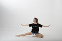 T-shirt Danza Donna “5,6,7,8” Nera – Abbigliamento Dancewear