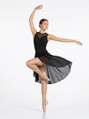 Outfit Danza in Offerta | Completo 2 Pezzi: Body e Gonna Asimmetrica