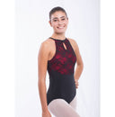 BODY CON INSERTO PIZZO E SCOLLO A GOCCIA