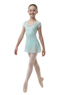 BODY DANZA BAMBINA SANSHA PRIMAVERA CON GONNELLINO INTEGRATO E TULLE