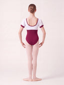 BODY DA DANZA CLASSICA BAMBINA BICOLORE CON MANICHE A PALLONCINO
