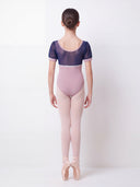 BODY DA DANZA CLASSICA BAMBINA BICOLORE CON MANICHE A PALLONCINO