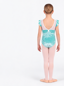 Body Danza Classica Bambina in Velluto Verde Acqua | Abbigliamento Danza