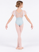 Body Danza Classica Bambina Azzurro con Pizzo e Volant | Abbigliamento Danza