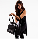 Borsa danza nera “L’Art de la Danse” – Borsone elegante con doppio manico e tracolla regolabile