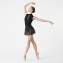 Body Danza Classica Nero Collo Alto con Gonnellino Sansha Alisha