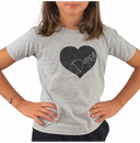 Cuore glitter maglia danza