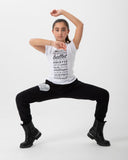 Pantalone Danza Bambina con Cuore Glitter