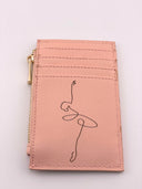 Porta Carte Danza in Ecopelle Rosa