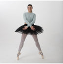 Felpa crop danza con ballerina stilizzata