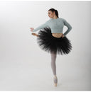 Felpa crop danza con ballerina stilizzata