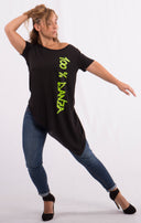 100% DANZA MAGLIA LUNGA ASIMMETRICA
