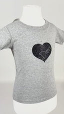 Cuore glitter maglia danza