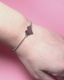 Bracciale cuore “Dance” in acciaio