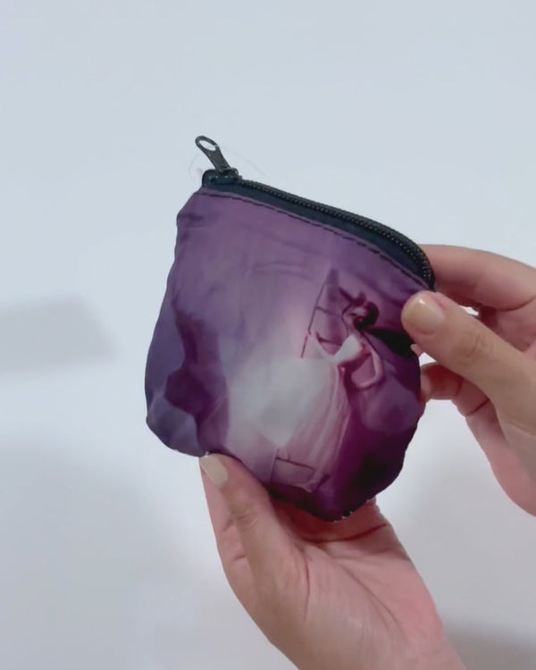 BORSA PIEGHEVOLE DANZA SANSHA - SHOPPER IMPERMEABILE VIOLA