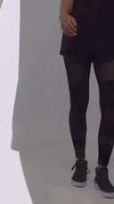 LEGGINS CON INSERTI ORIZZONTALI TRASPARENTI