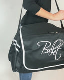Borsone danza “Ballet” – Borsa grande nera con tracolla per ballerine
