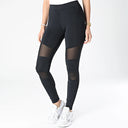 LEGGINS CON INSERTI ORIZZONTALI TRASPARENTI